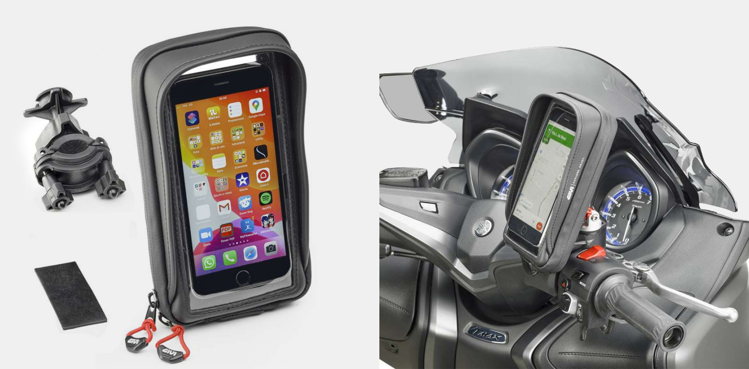 Support-moto-GIVI-S958B-pour-grand-smartphone - Ixtem Moto